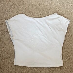 Bershka White Crop Top